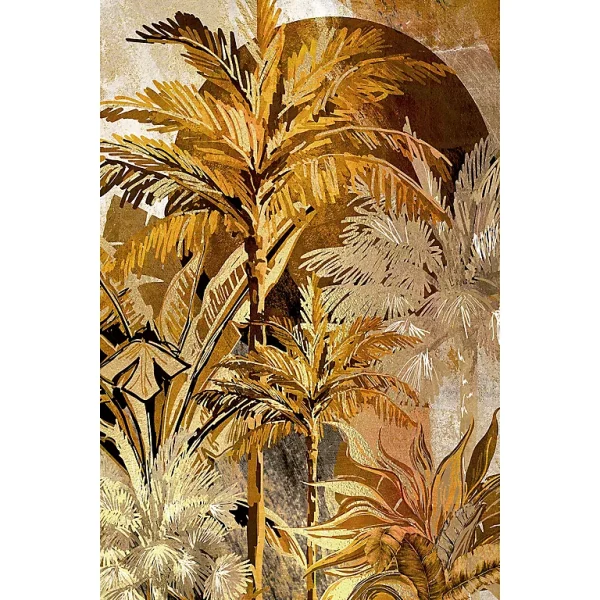 Castorama Toile Imprimée + Foil Doré Tropical 60 X 90 Cm Dada Art 1