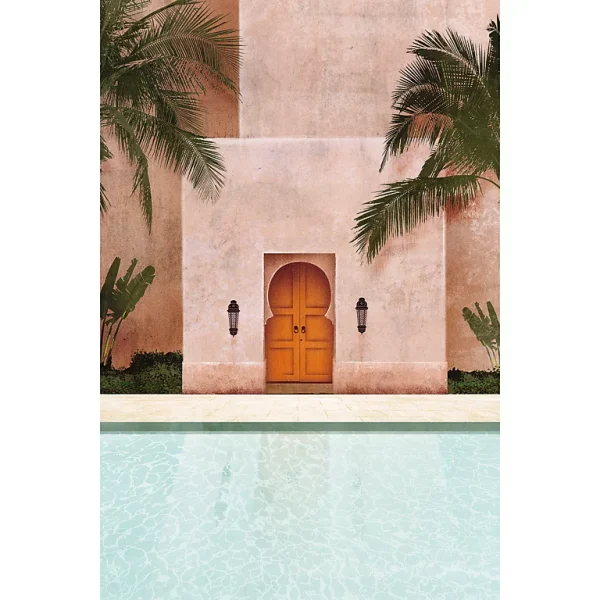 Castorama Toile Imprimée Porte Piscine 60 X90 Cm Dada Art 1