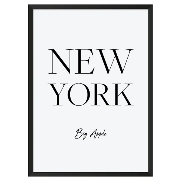 Castorama Toile New York Big Apple Noir Et Blanc 50 X 70 Cm 1