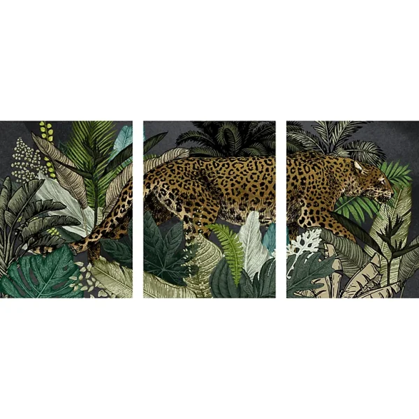 Castorama Triptyque Tigres L.180 X L.80 Cm Dada Art 1
